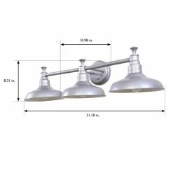 Coupon 💯 Industrial Design House Kimball 3-Light Bathroom Vanity Light 🛒 -Vaxcel Shop detail2DHIC305