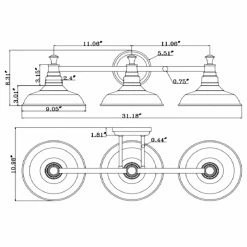 Best deal 🌟 Industrial Design House Kimball 579656 Bathroom Vanity Light 👍 -Vaxcel Shop detail2DHIC631