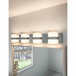Budget 😉 Transitional Design House Haswell 4 Light LED Bathroom Vanity Light 🧨 -Vaxcel Shop detail2DHIC674 1