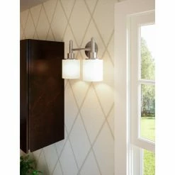 Hot Sale 👏 Transitional Design House Aubrey 2 Light Bathroom Vanity Light 🔥 -Vaxcel Shop detail2DHIC784