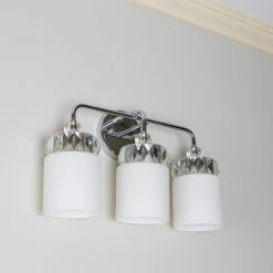Cheapest ✔️ Glam Decor Therapy Cora 3 Light Bathroom Vanity Light 🧨 -Vaxcel Shop detail2JIMC765