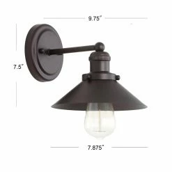 Best deal 🥰 Farmhouse / Cottage JONATHAN Y JYL June Bathroom Wall Sconce 🛒 -Vaxcel Shop detail2JONA192