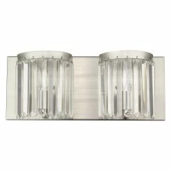 Budget ✨ Glam Livex Lighting Ashton 50532 2 Light Bathroom Vanity Light 🎁 -Vaxcel Shop detail2LXL2672