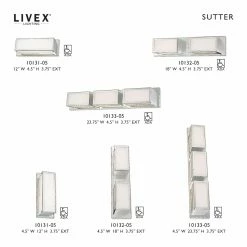 Best Sale ✔️ Modern / Contemporary Livex Lighting Sutter 2 Light Bathroom Vanity Light 😉 -Vaxcel Shop detail2LXL3438