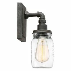 Brand new ⌛ Bathroom Vanity Lights Quoizel Squire SQR8701RK 1 Light Bathroom Vanity Light 🌟 -Vaxcel Shop detail2QUO2992
