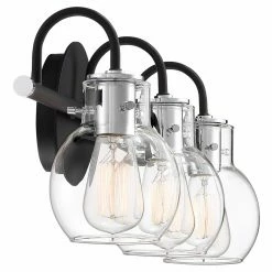 Outlet 👍 Modern / Contemporary Quoizel Andrews 3 Light Bathroom Vanity Light 👍 -Vaxcel Shop detail2QUO3665