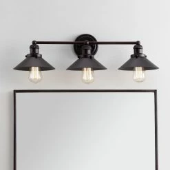Best deal ❤️ Farmhouse / Cottage JONATHAN Y JYL June 3 Light Bathroom Vanity Light 🎉 -Vaxcel Shop detail3JONA194