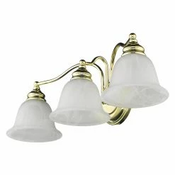 Best reviews of ✨ Livex Lighting Traditional Livex Essex 1353-02 3-Light Bath Light In Polished Brass 🛒 -Vaxcel Shop detail3LXL1726