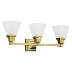 Coupon 🔔 Traditional Livex Lighting Mission 1033 3 Light Bathroom Vanity Light 💯 -Vaxcel Shop detail3LXL2646