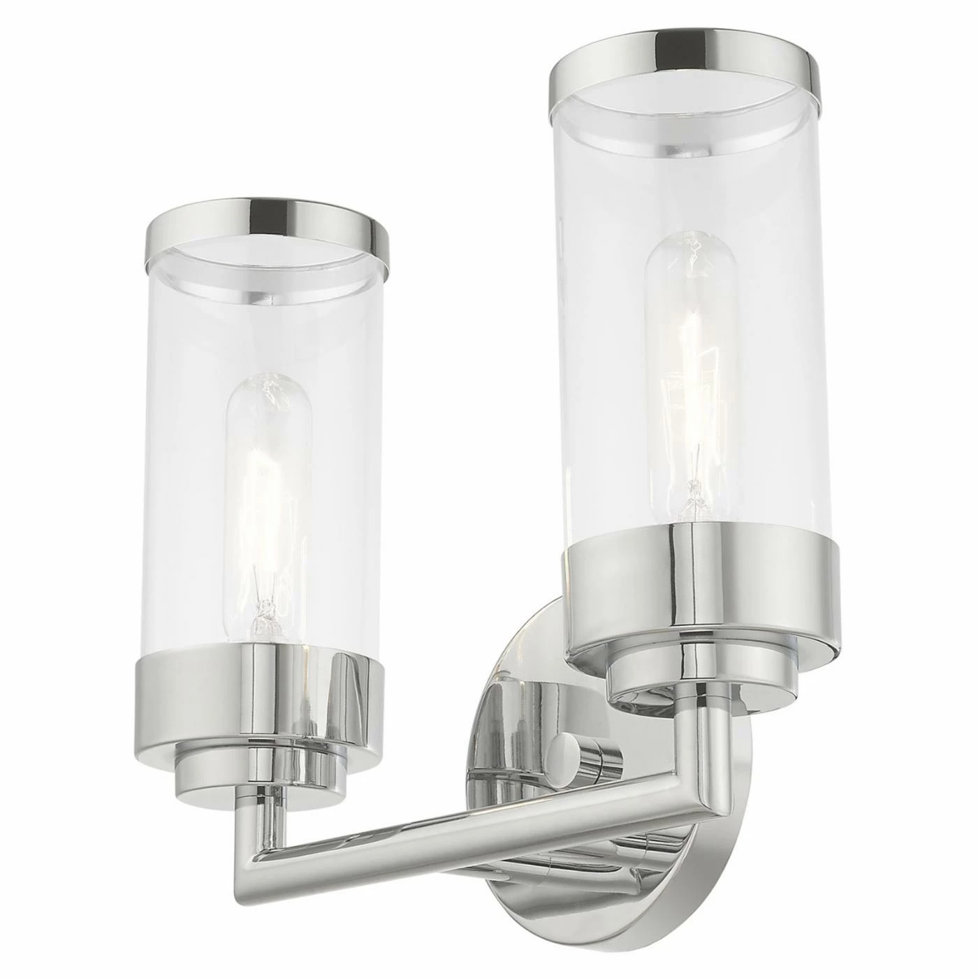 Outlet ⌛ Transitional Livex Lighting Hillcrest 2 Light Bathroom Vanity Light ✨ 7 Outlet ⌛ Transitional Livex Lighting Hillcrest 2 Light Bathroom Vanity Light ✨ - Image 5