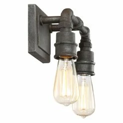 Cheapest 💯 Transitional Quoizel Squire SQR8602RK 2 Light Bathroom Vanity Light ⭐ -Vaxcel Shop detail3QUO2990
