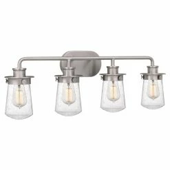 Cheap 🥰 Industrial Quoizel Lewiston 4 Light Bathroom Vanity Light 👍 -Vaxcel Shop detail3QUO3671