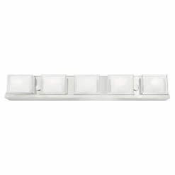 Promo 🔔 Transitional Livex Lighting Duval 5 Light Bathroom Vanity Light ✔️ -Vaxcel Shop detail4LXL3370