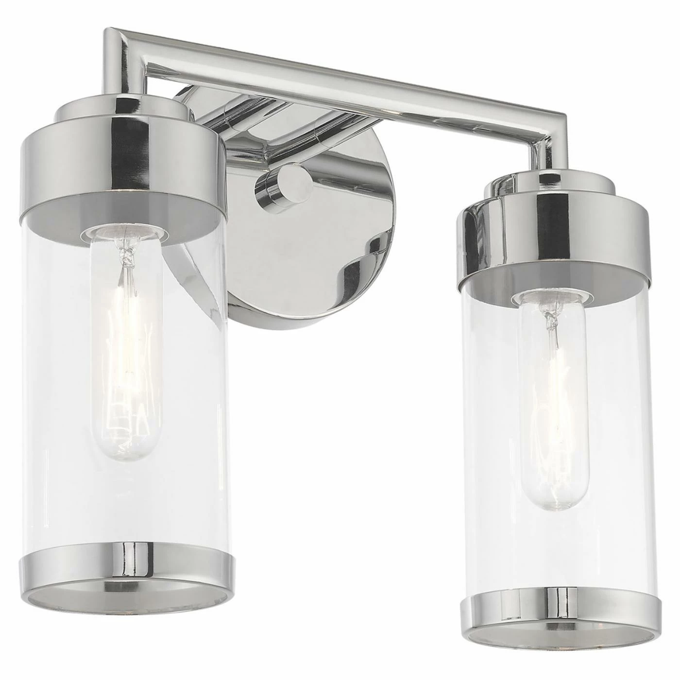 Outlet ⌛ Transitional Livex Lighting Hillcrest 2 Light Bathroom Vanity Light ✨ 8 Outlet ⌛ Transitional Livex Lighting Hillcrest 2 Light Bathroom Vanity Light ✨ - Image 6