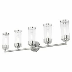 Best deal 👏 Transitional Livex Lighting Hillcrest 5 Light Bathroom Vanity Light 😀 -Vaxcel Shop detail4LXL3375