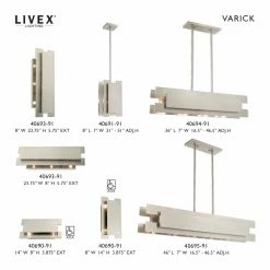 New 🌟 Mid-Century Livex Lighting Varick 3 Light Bathroom Vanity Light 🤩 -Vaxcel Shop detail4LXL3446 1