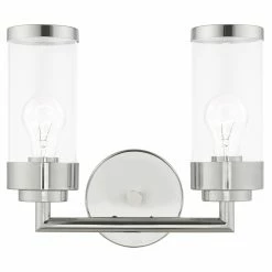 Outlet ⌛ Transitional Livex Lighting Hillcrest 2 Light Bathroom Vanity Light ✨ 17 Outlet ⌛ Transitional Livex Lighting Hillcrest 2 Light Bathroom Vanity Light ✨ -Vaxcel Shop detail5LXL3373