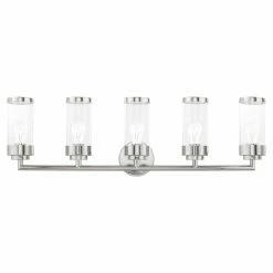 Best deal 👏 Transitional Livex Lighting Hillcrest 5 Light Bathroom Vanity Light 😀 -Vaxcel Shop detail5LXL3375