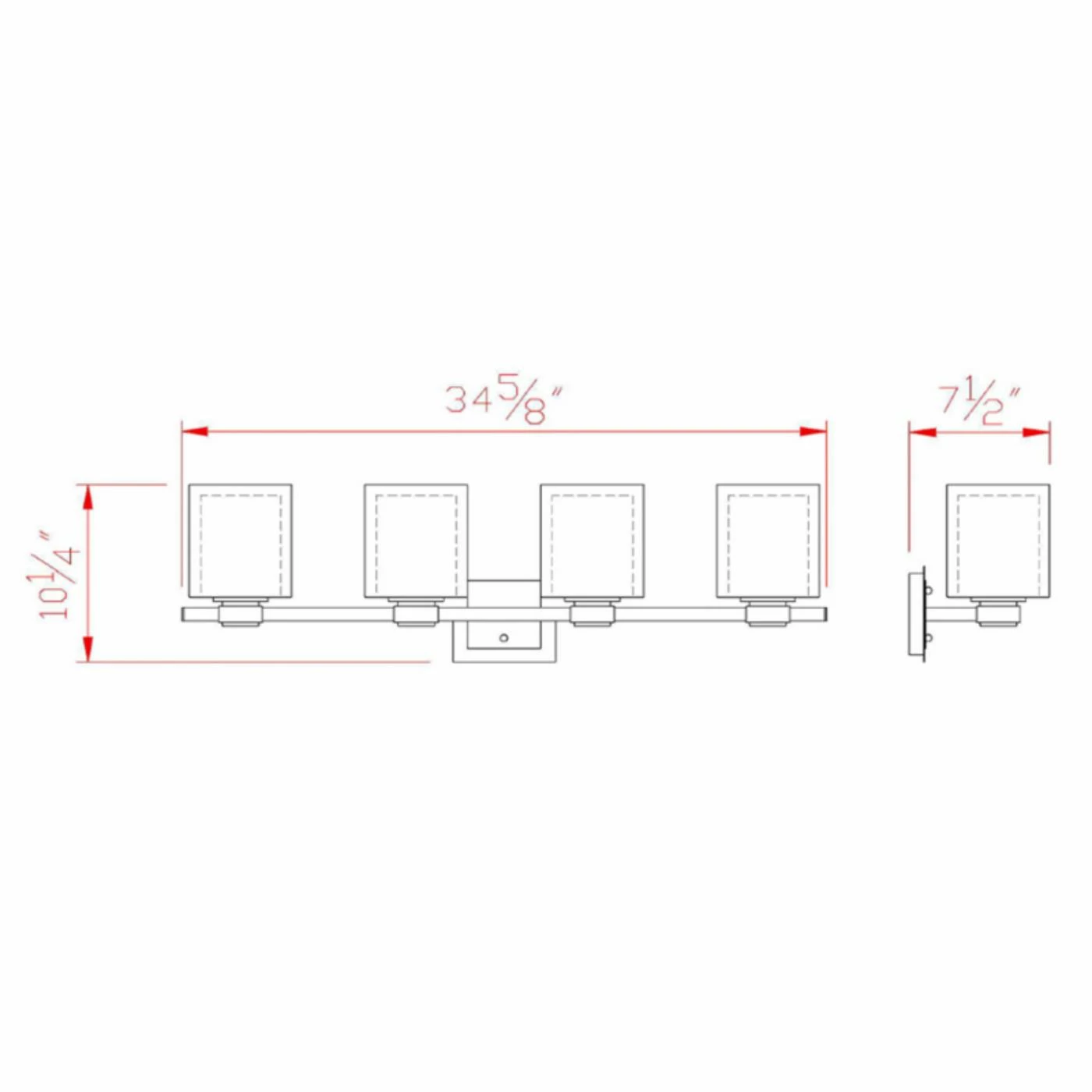 Brand new β€οΈ Transitional Design House Oslo 4 Light Bathroom Vanity Light 𧨠7 Brand new β€οΈ Transitional Design House Oslo 4 Light Bathroom Vanity Light 𧨠- Image 5