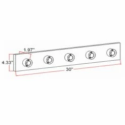 Deals ✔️ Transitional Design House 509653 5 Light Bathroom Vanity Light 🔥 -Vaxcel Shop detail6DHIC692