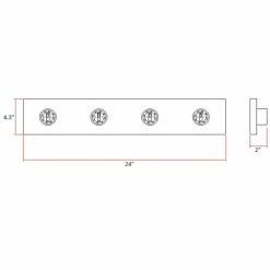 Outlet 🧨 Transitional Design House 4 Light Bathroom Vanity Light 😀 -Vaxcel Shop detail6DHIC693