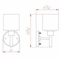 Budget βοΈ Transitional Design House Aubrey Bathroom Sconce π 8 Budget βοΈ Transitional Design House Aubrey Bathroom Sconce π -Vaxcel Shop detail6DHIC785