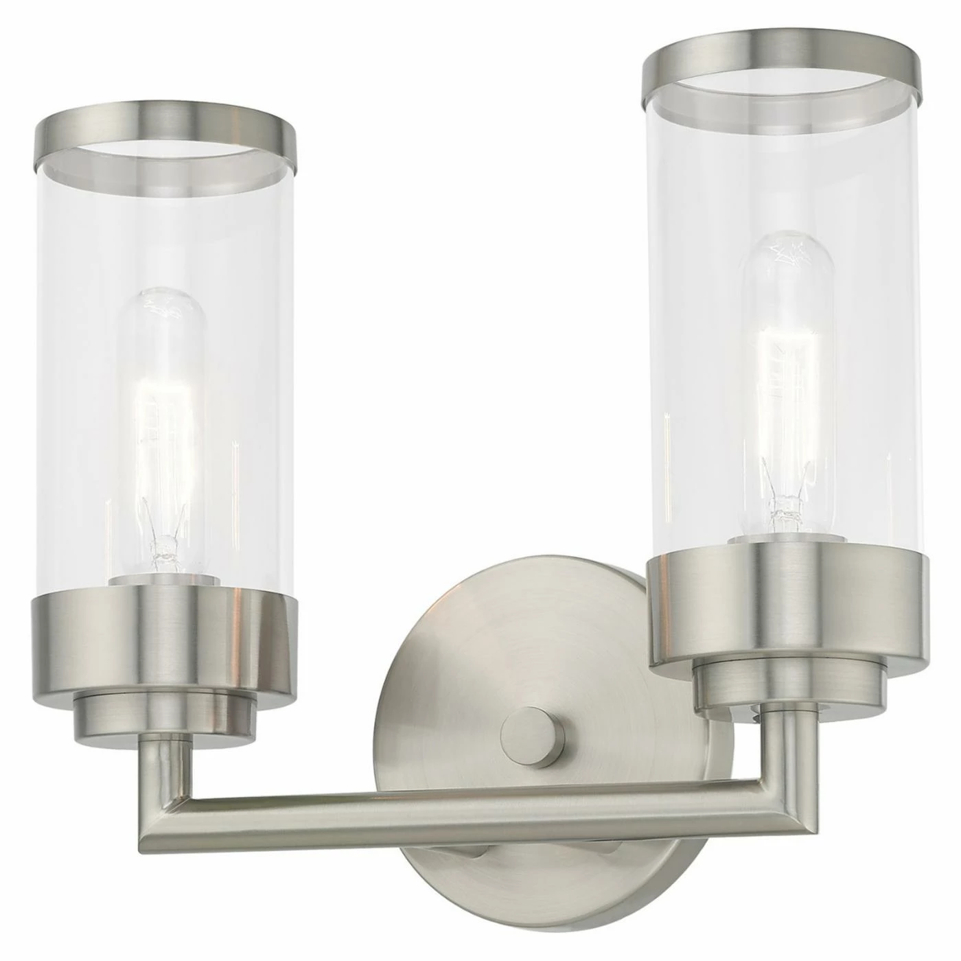 Outlet ⌛ Transitional Livex Lighting Hillcrest 2 Light Bathroom Vanity Light ✨ 10 Outlet ⌛ Transitional Livex Lighting Hillcrest 2 Light Bathroom Vanity Light ✨ - Image 8