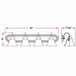 Cheapest 🎉 Traditional Design House Allante 4 Light Bathroom Vanity Light 😍 -Vaxcel Shop detail7DHIC661