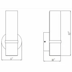 Buy ✔️ Transitional Design House Fleming LED Bathroom Vanity Light 👍 -Vaxcel Shop detail7DHIC672