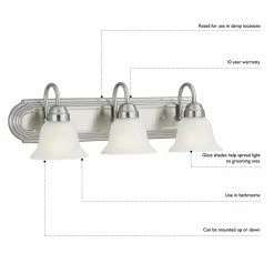 Cheap 🌟 Traditional Design House Millbridge 3 Light Bathroom Vanity Light 🤩 -Vaxcel Shop detail7DHIC681