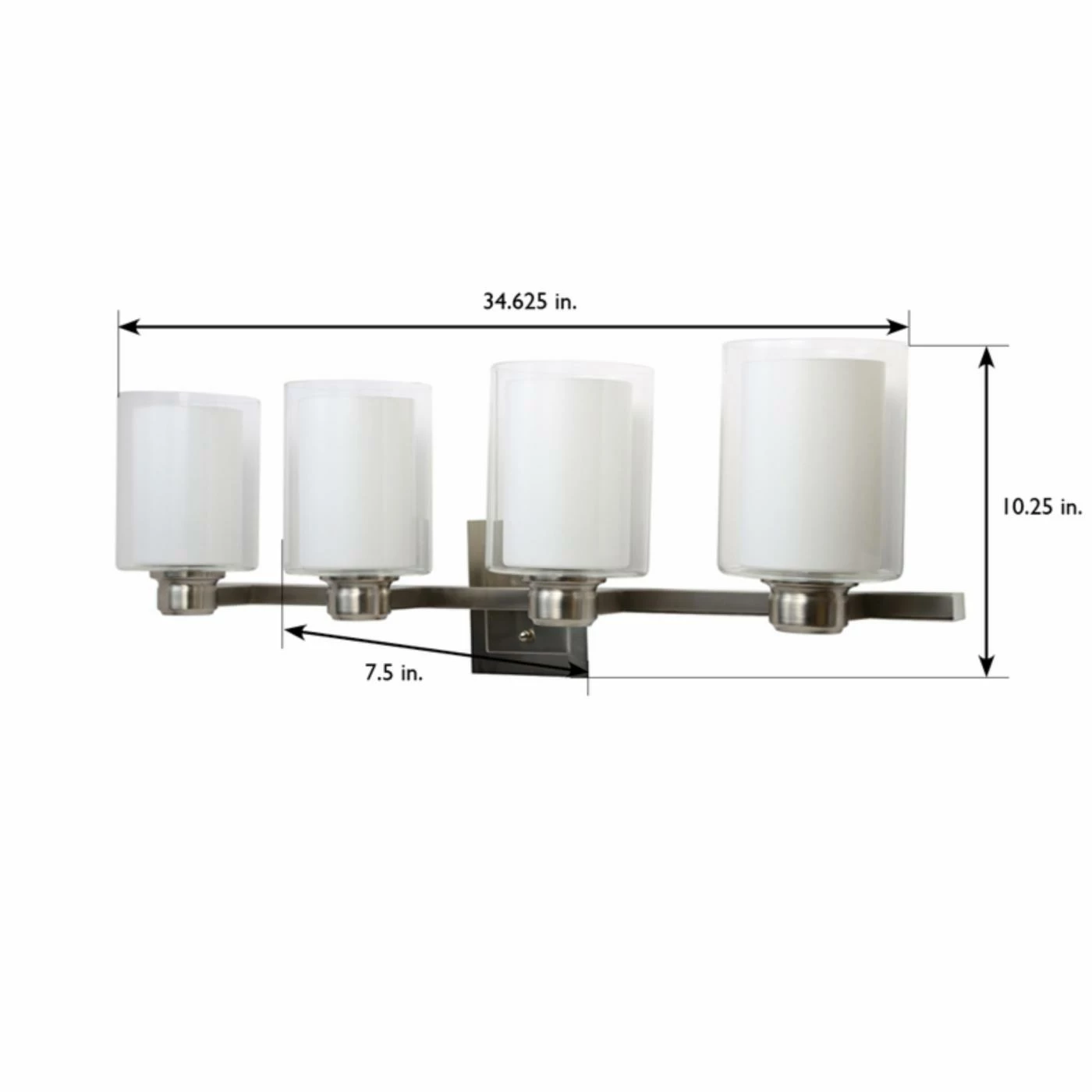 Brand new β€οΈ Transitional Design House Oslo 4 Light Bathroom Vanity Light 𧨠8 Brand new β€οΈ Transitional Design House Oslo 4 Light Bathroom Vanity Light 𧨠- Image 6