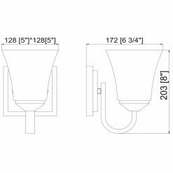 Outlet ⭐ Bathroom Sconces Design House Torino Bathroom Sconce 🎁 -Vaxcel Shop detail7DHIC690