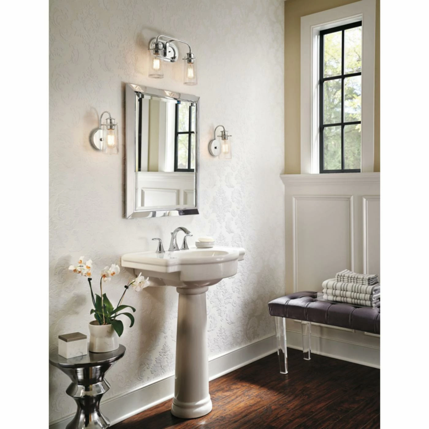 Flash Sale π― Rustic / Southwestern Kichler Braelyn 45458 2 Light Bathroom Vanity Light π₯° 6 Flash Sale π― Rustic / Southwestern Kichler Braelyn 45458 2 Light Bathroom Vanity Light π₯° - Image 4