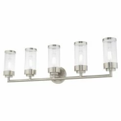 Best deal 👏 Transitional Livex Lighting Hillcrest 5 Light Bathroom Vanity Light 😀 -Vaxcel Shop detail7LXL3375