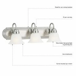 Cheapest 😍 Traditional Design House Bristol 3-Light Vanity-Light 😍 -Vaxcel Shop detailDHIC016