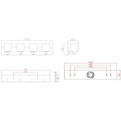 Best Pirce 🎉 Modern / Contemporary Design House Dane 578849 Bathroom Vanity Light 😀 -Vaxcel Shop detailDHIC629