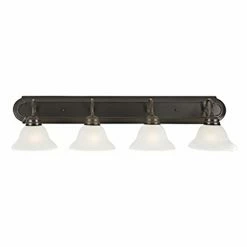Budget 🛒 Traditional Design House Millbridge 4 Light Bathroom Vanity Light 👍 -Vaxcel Shop detailDHIC680