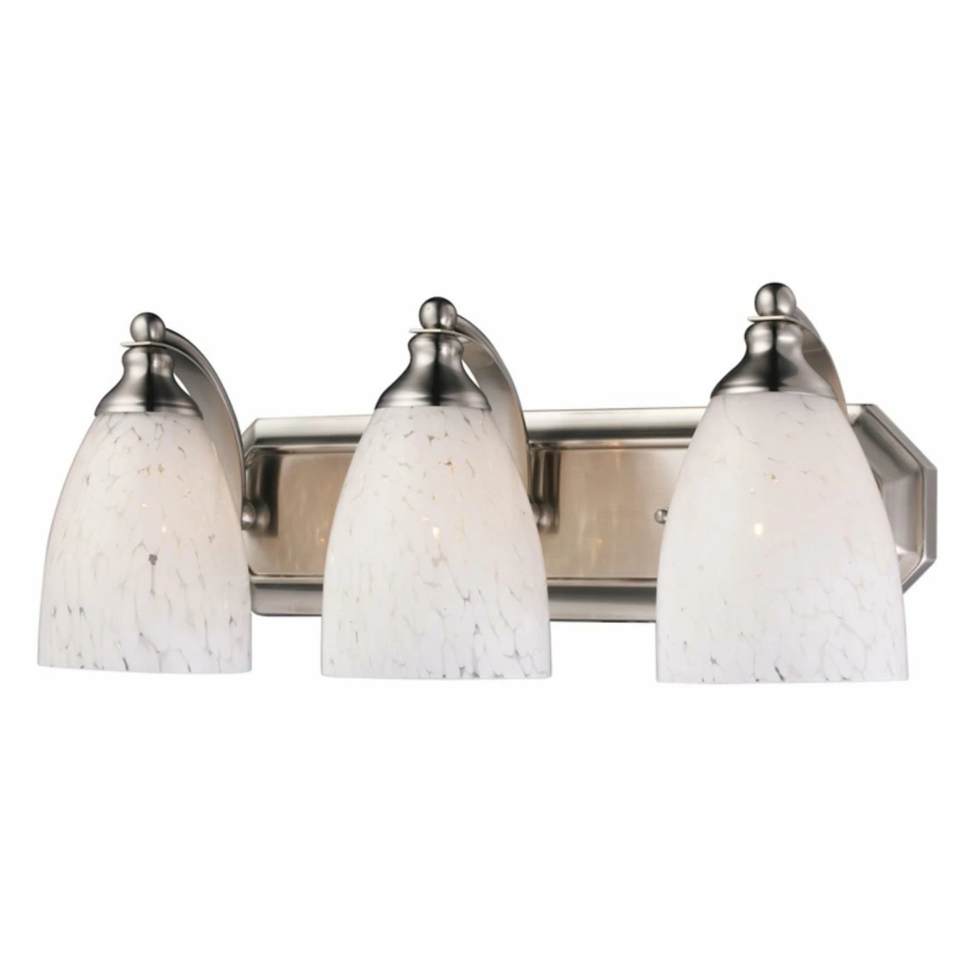 New π Transitional Elk Lighting Bath And Spa 570-3 Bathroom Vanity Light With Snow White Glass π 5 New π Transitional Elk Lighting Bath And Spa 570-3 Bathroom Vanity Light With Snow White Glass π - Image 3