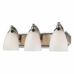 Budget π Transitional Elk Lighting Bath And Spa 570-3 Bathroom Vanity Light With White Swirl Glass π₯ 7 Budget π Transitional Elk Lighting Bath And Spa 570-3 Bathroom Vanity Light With White Swirl Glass π₯ -Vaxcel Shop detailELI7883