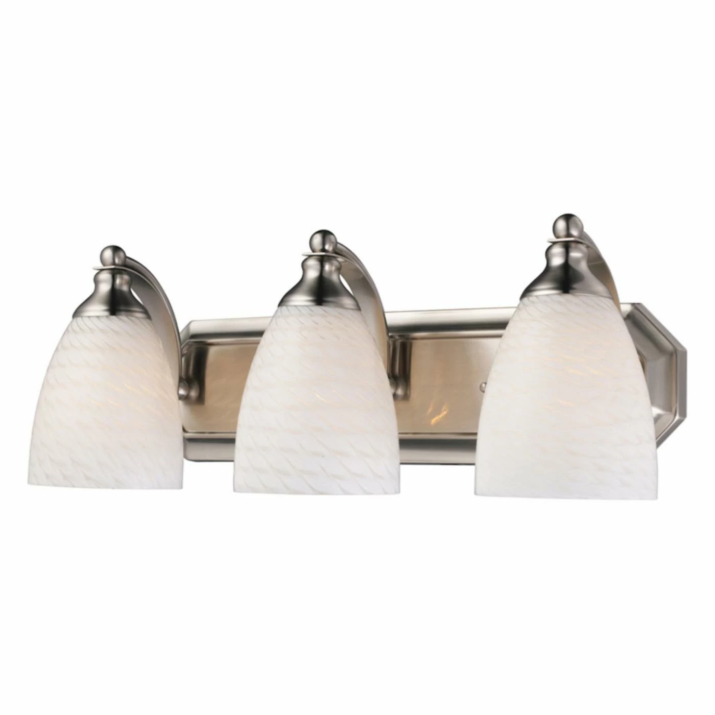 Budget π Transitional Elk Lighting Bath And Spa 570-3 Bathroom Vanity Light With White Swirl Glass π₯ 5 Budget π Transitional Elk Lighting Bath And Spa 570-3 Bathroom Vanity Light With White Swirl Glass π₯ - Image 3