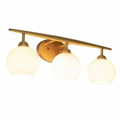 Coupon 🥰 Modern / Contemporary Decor Therapy Michael Milk 3 Light Bathroom Vanity Light 🎁 -Vaxcel Shop detailJIMC764