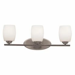 Brand new 😀 Bathroom Vanity Lights Kichler Eileen 5098 3 Light Bathroom Vanity Light 🎉 -Vaxcel Shop detailKIC3343
