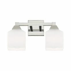 Cheap ⭐ Bathroom Vanity Lights Livex Lighting Aragon 2 Light Bath Vanity Light 🧨 -Vaxcel Shop detailLXL3367