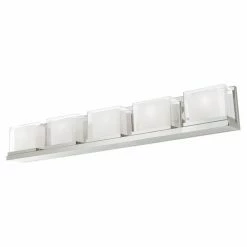 Promo 🔔 Transitional Livex Lighting Duval 5 Light Bathroom Vanity Light ✔️ -Vaxcel Shop detailLXL3370