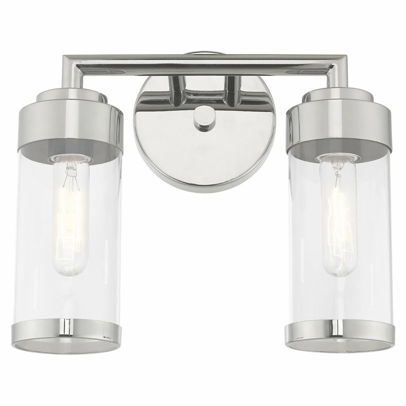 Outlet ⌛ Transitional Livex Lighting Hillcrest 2 Light Bathroom Vanity Light ✨ 4 Outlet ⌛ Transitional Livex Lighting Hillcrest 2 Light Bathroom Vanity Light ✨ - Image 2
