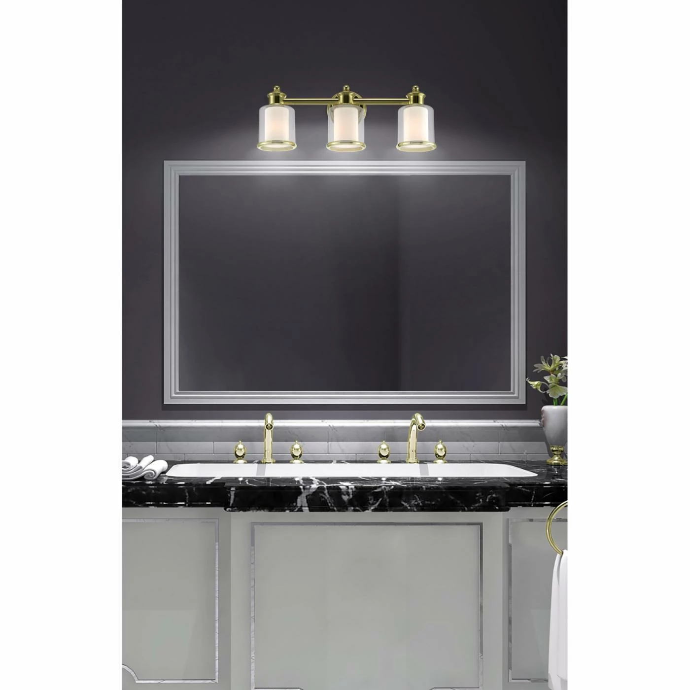 Budget π₯ Traditional Livex Lighting Middlebush 3 Light Bathroom Vanity Light π 5 Budget π₯ Traditional Livex Lighting Middlebush 3 Light Bathroom Vanity Light π - Image 3