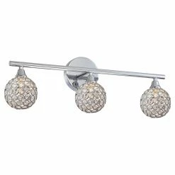 Hot Sale 😀 Modern / Contemporary Quoizel Platinum Collection Shimmer PCSR8603C 3 Light Bathroom Vanity Light ✔️ -Vaxcel Shop detailQUO2390