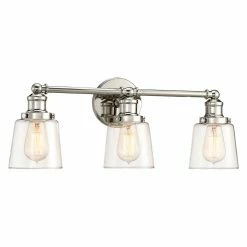 Hot Sale 🧨 Transitional Quoizel Union UNI8603Pk 3 Light Bathroom Vanity Light 😍 -Vaxcel Shop detailQUO2997