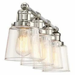 Coupon 😀 Transitional Quoizel Union UNI8604PK 4 Light Bathroom Vanity Light 🔔 -Vaxcel Shop detailQUO2998