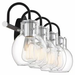 Coupon 🌟 Modern / Contemporary Quoizel Andrews 4 Light Bathroom Vanity Light 🎁 -Vaxcel Shop detailQUO3664